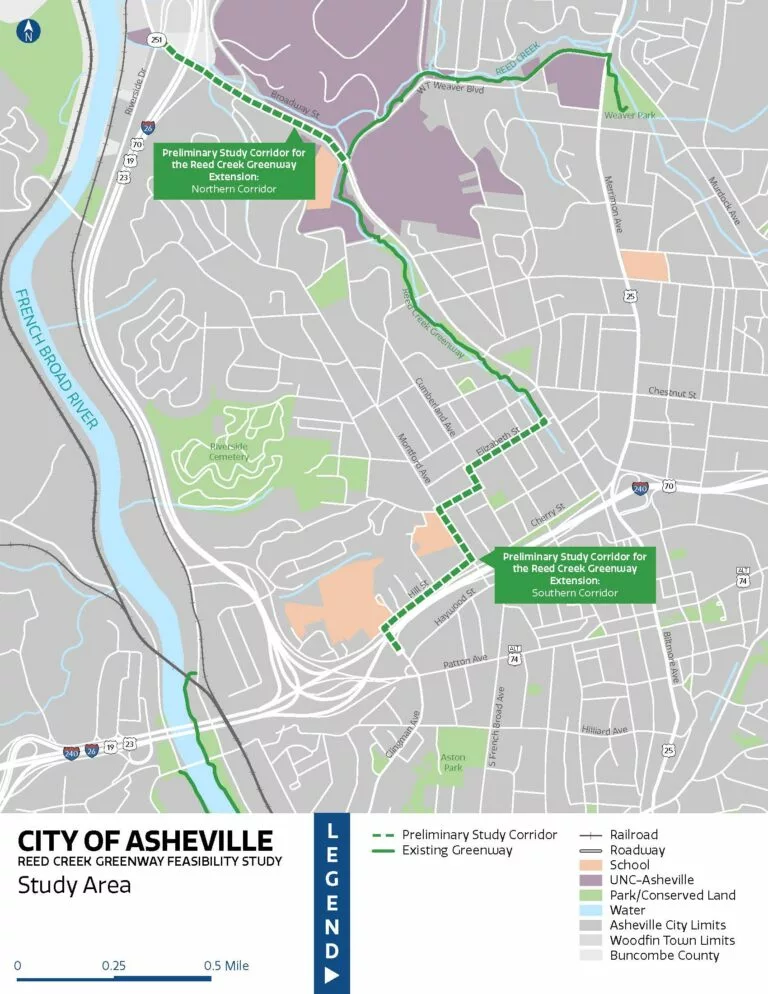 City of Asheville Seeks Community Input on the Reed Creek Greenway