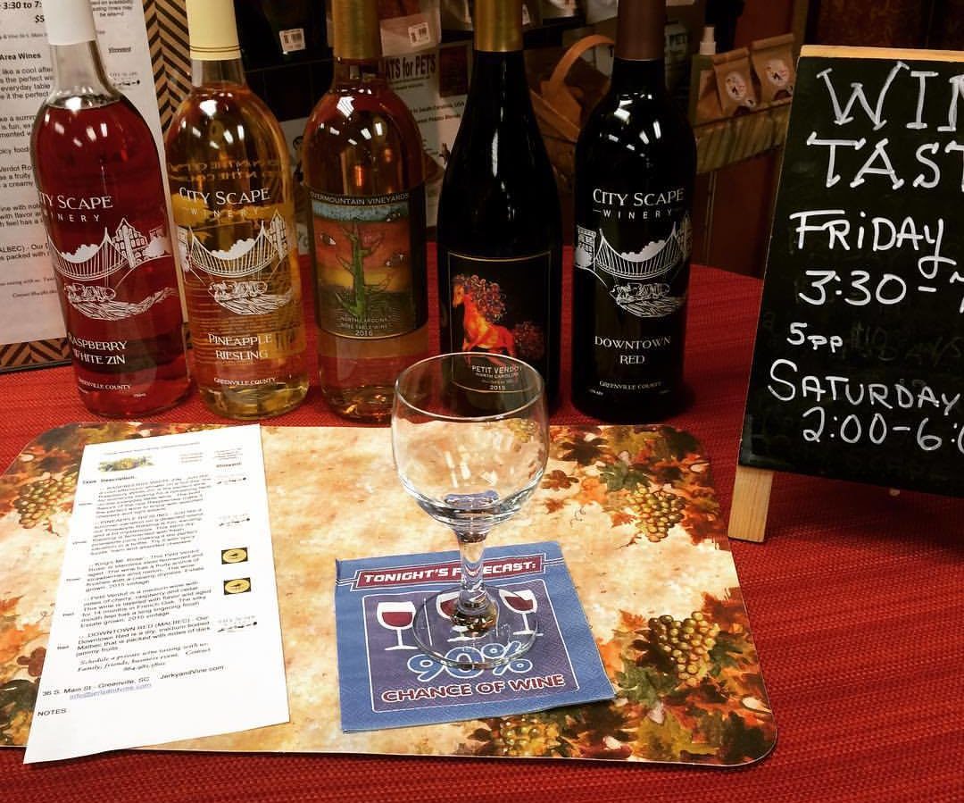 Southern Samplings at Greenville Jerky & Vine