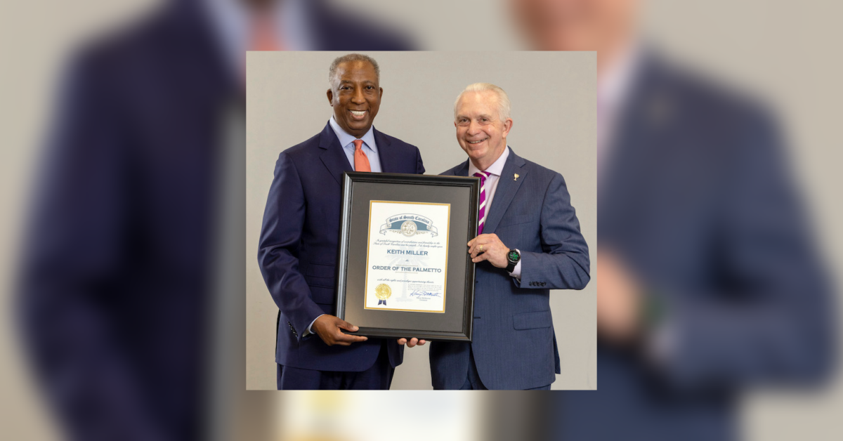Greenville Technical College President Keith Miller Awarded Order of the Palmetto